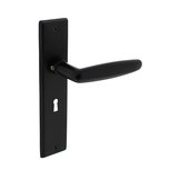 Intersteel Deurklink Sophie schild mat zwart 181x41x7mm sleutelgat 56mm Intersteel Deurklink Sophie schild mat zwart 181x41x7mm sleutelgat 56mm