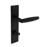Intersteel Deurklink Sophie schild mat zwart 181x41x7mm WC63/8mm Intersteel Deurklink Sophie schild mat zwart 181x41x7mm WC63/8mm