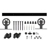 Intersteel Schuifdeursysteem Wheel Top mat zwart Intersteel Schuifdeursysteem Wheel Top mat zwart