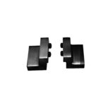 Intersteel Set van 2 stoppers schuifdeursysteem mat zwart met bevestiging Intersteel Set van 2 stoppers schuifdeursysteem mat zwart met bevestiging