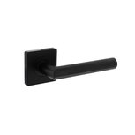 Intersteel deurklink Bastian op rozet 55x55x10 mm zwart Intersteel deurklink Bastian op rozet 55x55x10 mm zwart