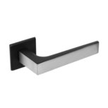 Intersteel deurklink Arjan Moors Sliced No.1 met rozet geborsteld RVS-zwart Intersteel deurklink Arjan Moors Sliced No.1 met rozet geborsteld RVS-zwart