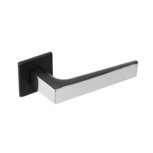 Intersteel deurklink Arjan Moors Sliced No.1 met rozet rvs gepolijst-zwart Intersteel deurklink Arjan Moors Sliced No.1 met rozet rvs gepolijst-zwart